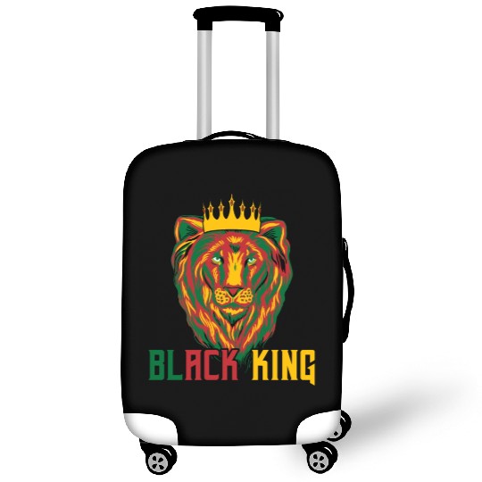 African American Lion Luggage Covers