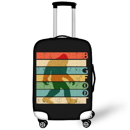 Bigfoot Retro Vintage Sasquatch Yeti Rainbow Luggage Covers