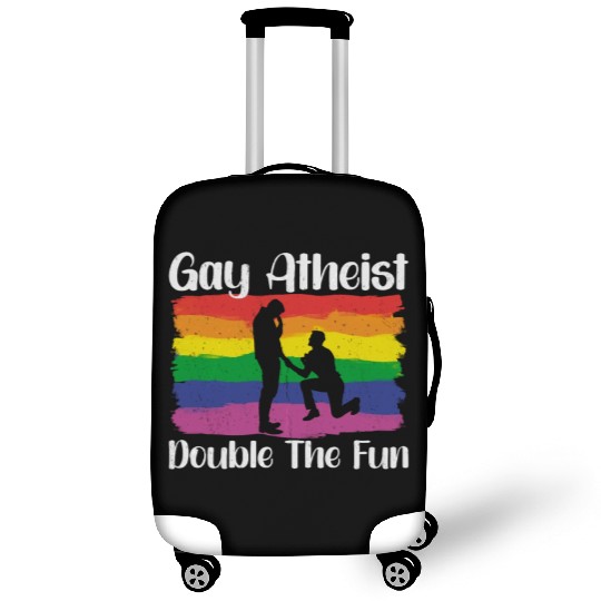 Gay LGBTQ Atheist Atheism Anti Religion Securalism Luggage Covers