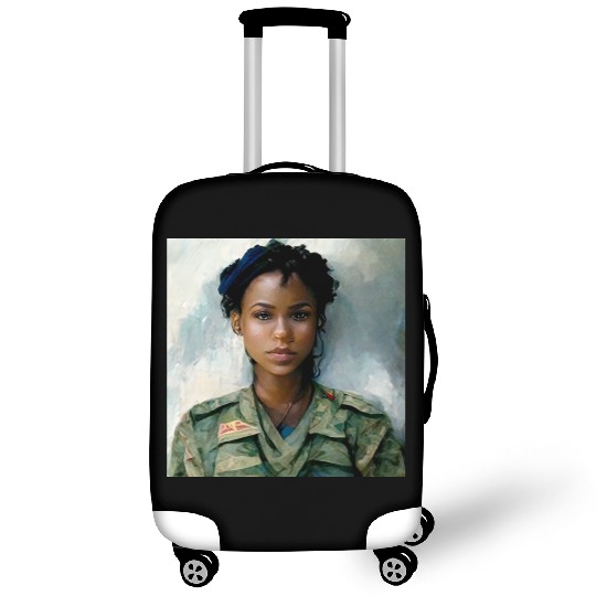 Beautiful US army combat medic painting Luggage Covers