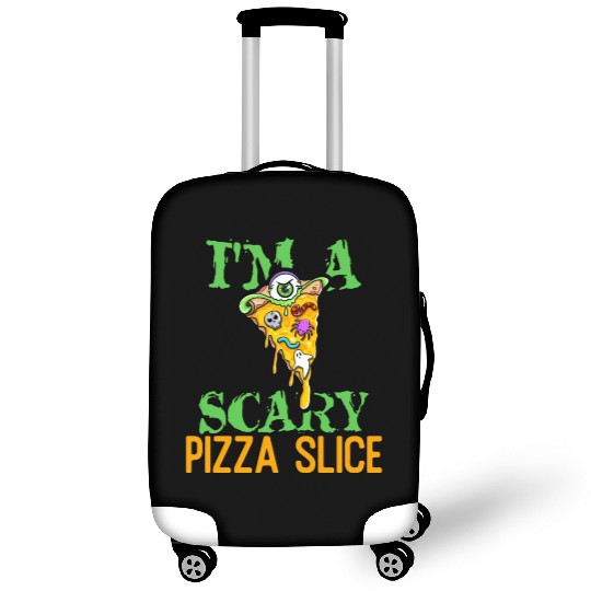 I am a scary pizza slice Easy Halloween Costume Luggage Covers