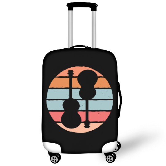 Ukulele and guitar in vintage design Luggage Covers