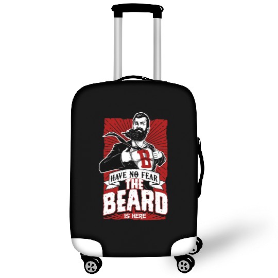 Have No Fear The Beard Is Here Funny Beard Lover Luggage Covers