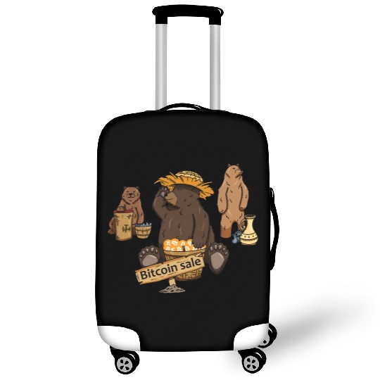 Bitcoin Bear BTC logo Crypto lover Hodl Design Luggage Covers