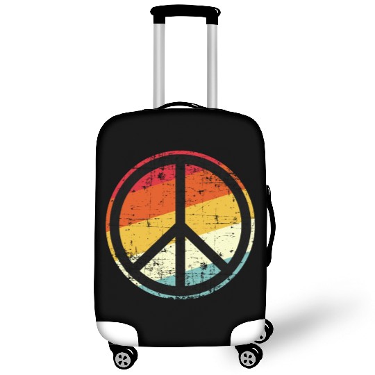 Retro Vintage Peace Sign Tolerance Luggage Covers