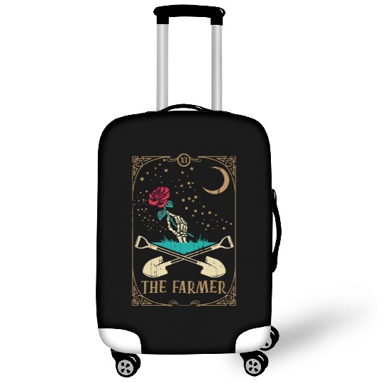Rose Tarot Card Occult Club Gothic Farmer Luggage Covers