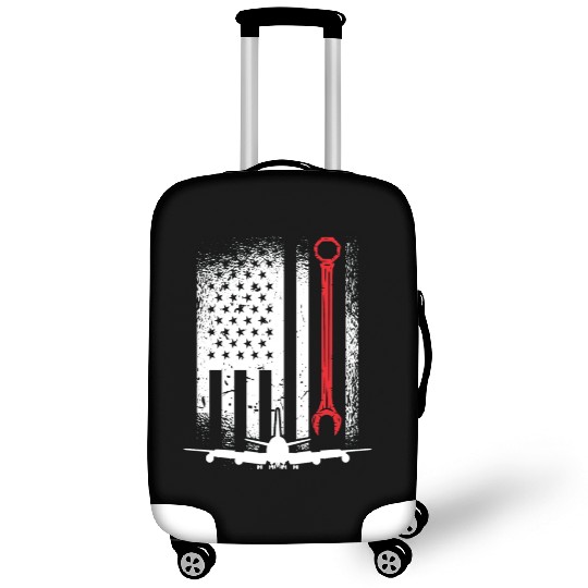 Aircraft Mechanic Flag Plane Aviation Pilot Planes Luggage Covers