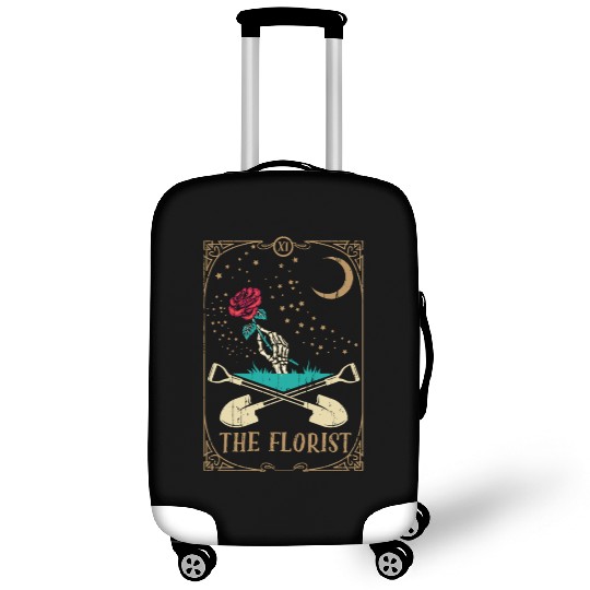 Rose Tarot Card Occult Club Gothic Florist Luggage Covers