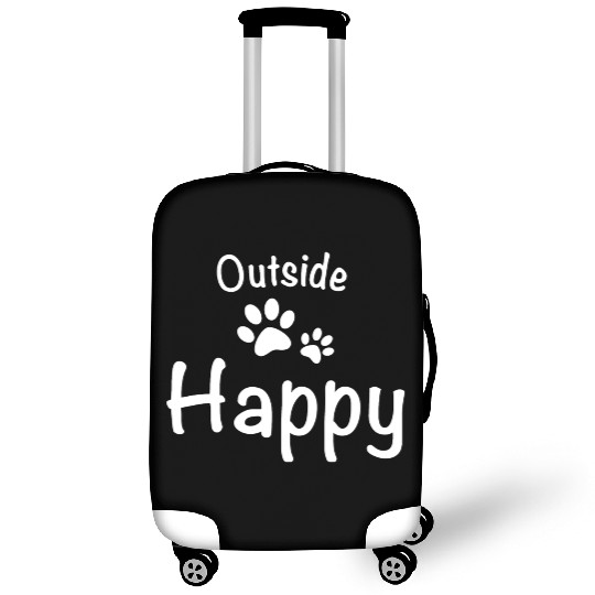 Happiness Is Camping With My Dog Luggage Covers