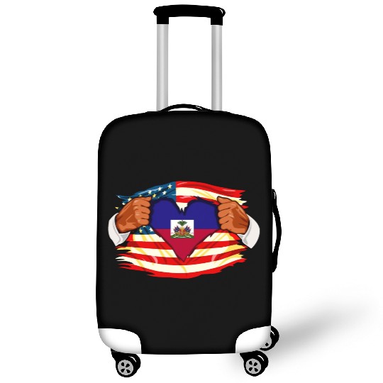Haitians Who Live in America Haiti Flag Luggage Covers