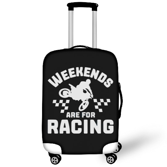Weekends Are For Racing Luggage Covers, Dirt Bike Racing