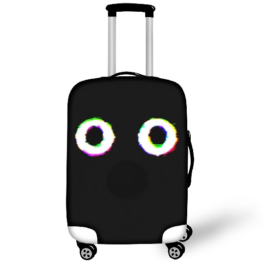 Glitch Ghost Face Luggage Covers