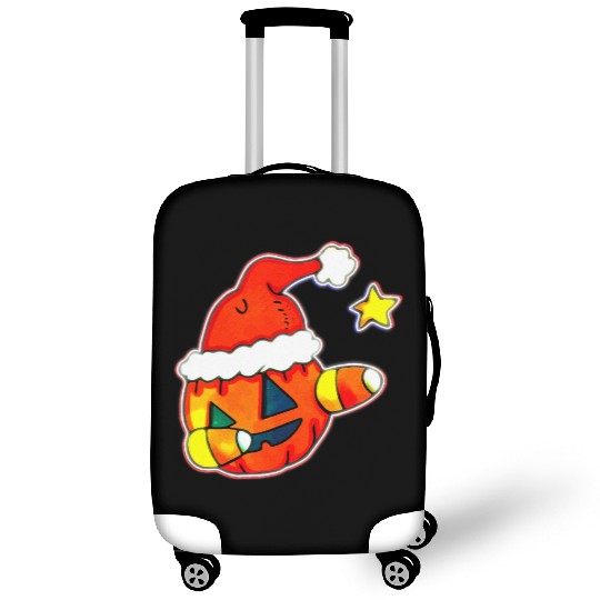 Jack O Lantern Dabbing Christmas Luggage Covers