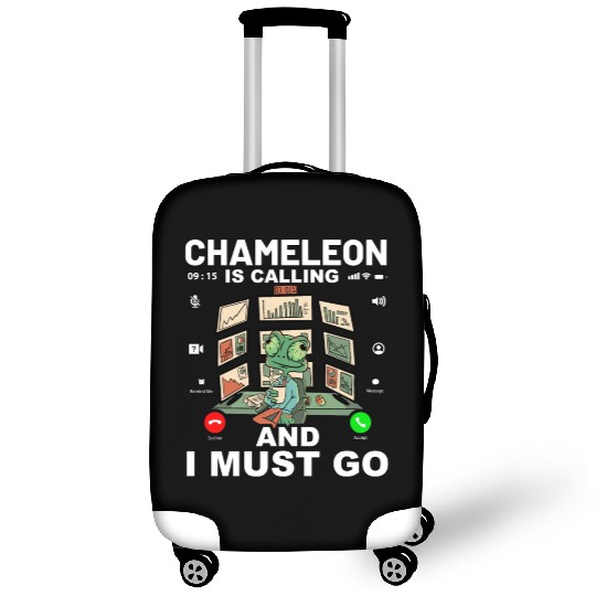 Chameleon is calling and I must go Luggage Covers