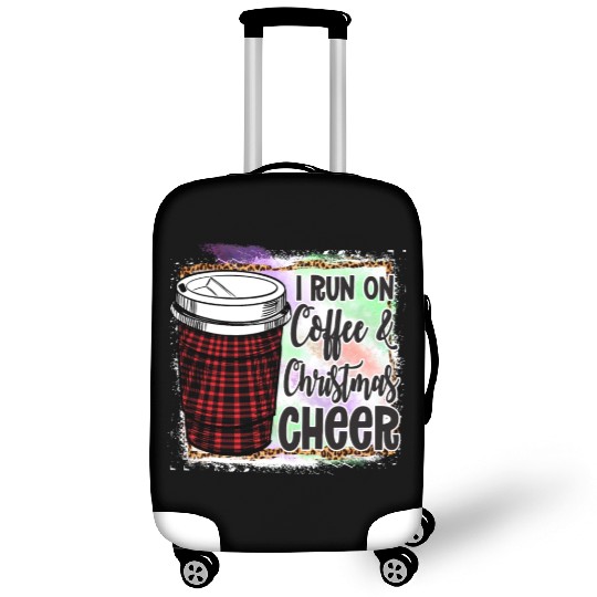 I Run On Coffee Christmas Cheer Luggage Covers