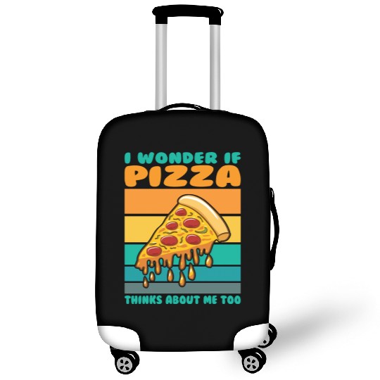 I Wonder If Pizza Thinks About Me Too Luggage Covers