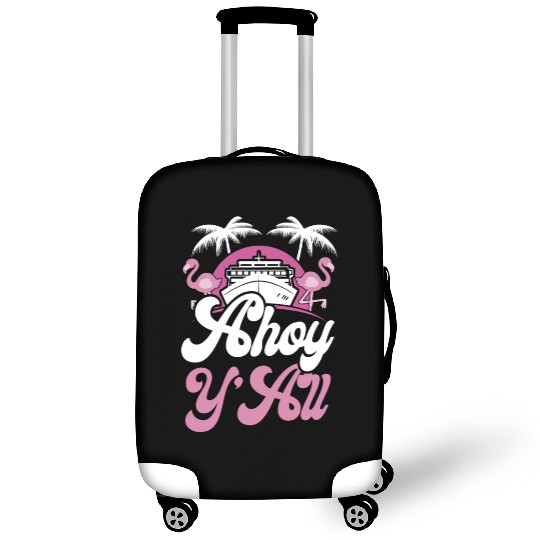 Cruise Ship Vacation Girl Ahoy Luggage Covers