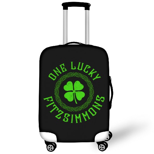 One Lucky Fitzsimmons Irish Family 4 Leaf Clover Luggage Covers