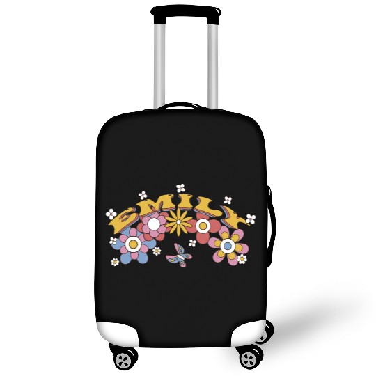 Emily Groovy Flower Tie Dye, Emily Hippie Flower Luggage Covers