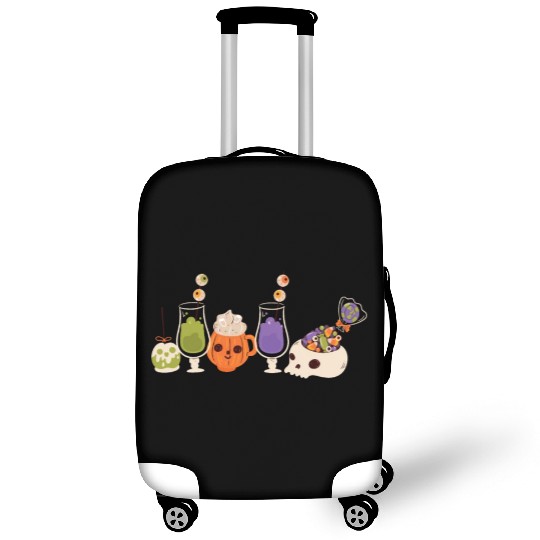 Scary Horror Skull Spooky Sweets and Drinks Luggage Covers