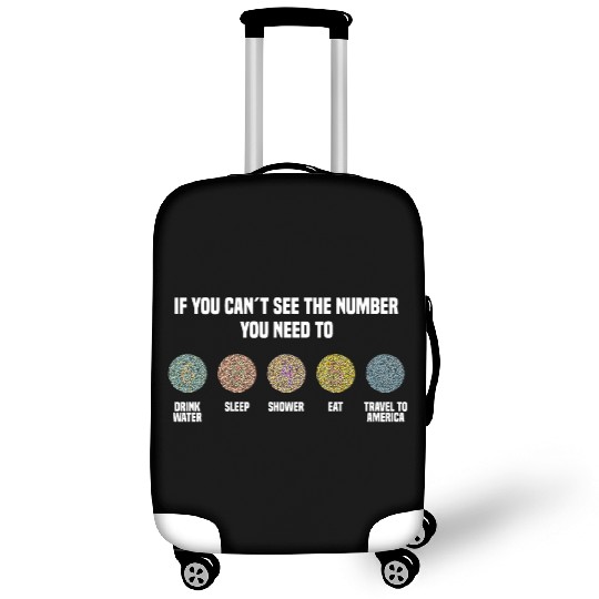 Ishihara Numbers - Travel To America Luggage Covers