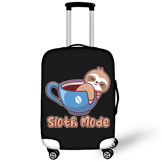 Funny cute lazy sloth coffee design for cool sloth Luggage Covers