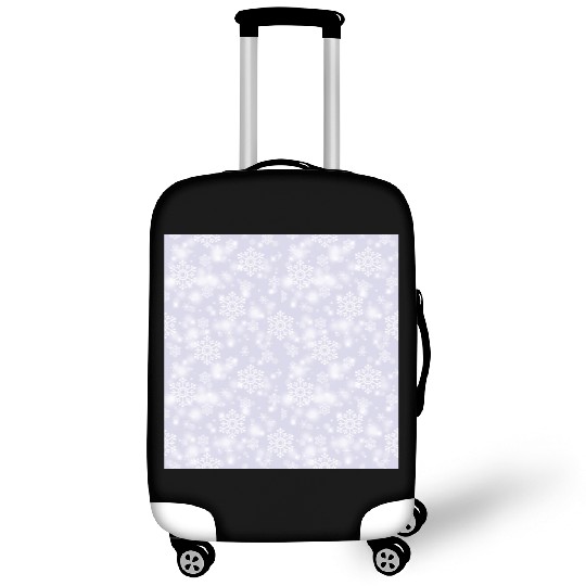 Lavender Snowflakes Pattern Luggage Covers