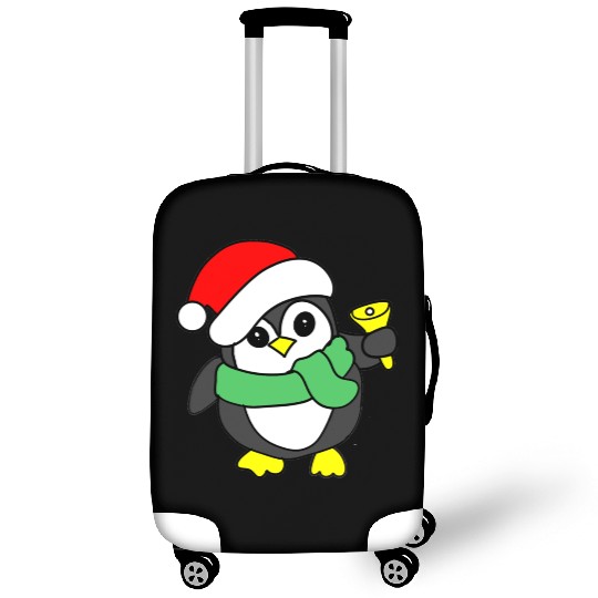 penguin ringing bell Luggage Covers