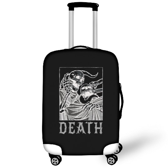 Skeleton Bones Tarot Card Occult Death Gothic Luggage Covers