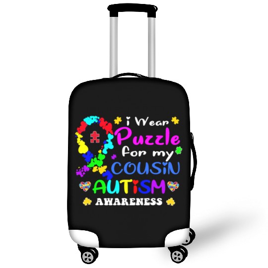I wear a Puzzle for my Cousin Autism Awareness T S Luggage Covers