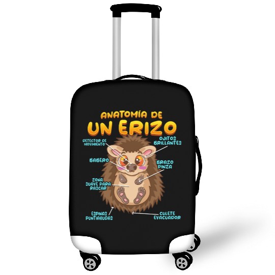 Anatomy Of A Funny Hedgehog Luggage Covers