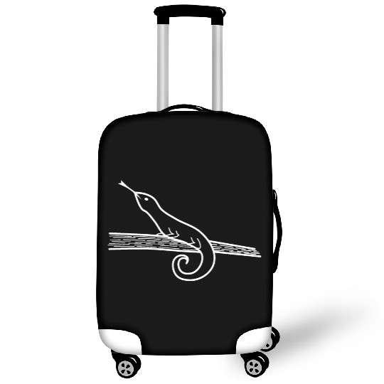 Lizard on a tree branch Luggage Covers