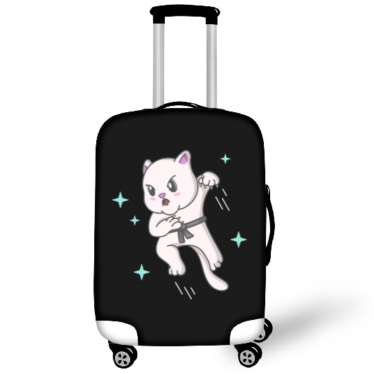 Kawaii Cat Ninja Kitten Fighter Karate Luggage Covers