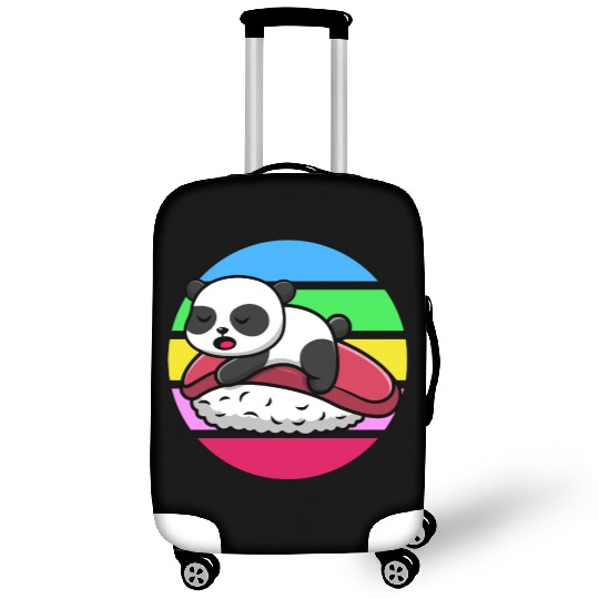 Panda Sleeps On Sushi Luggage Covers