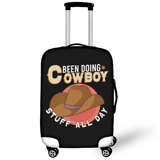 Cowboy Barn Bull Rider Rodeo Country Western Gift Luggage Covers