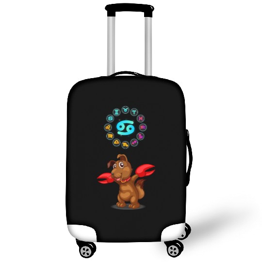 Funny Dog Lover Horoscope Cancer Zodiac Sign Cool Luggage Covers