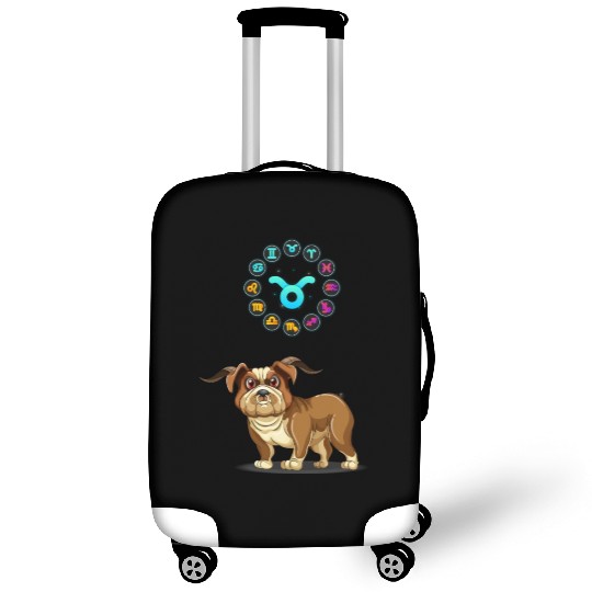Funny Dog Lover Horoscope Taurus Zodiac Sign Cool Luggage Covers