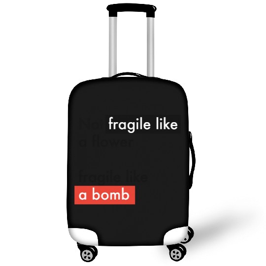 Feminism - Fragile like a bomb - Frida Kahlo Luggage Covers