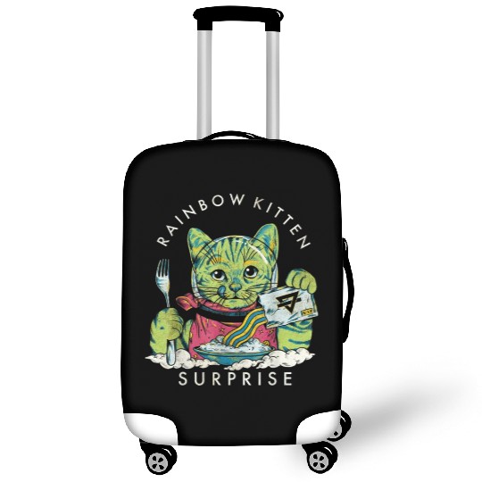 Vintage Rainbow Kitten Surprise Luggage Covers