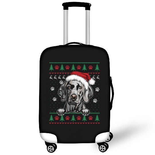 Weimaraner Christmas Ugly Sweater Funny Dog Lover Luggage Covers
