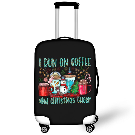 I Run On Coffee And Christmas Cheer Luggage Covers