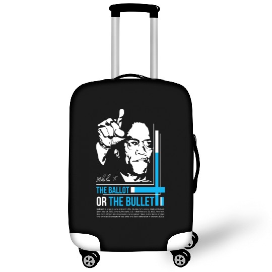 MALCOLM X inspiration quote Luggage Covers