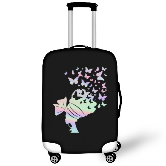 Queen Women Butterfly Lover Pastel Luggage Covers