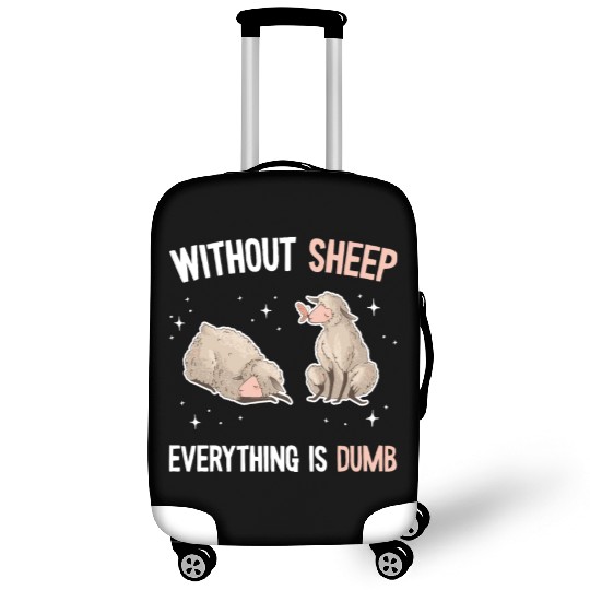 Cute Lamb Saying - Farmer & Sheep Luggage Covers