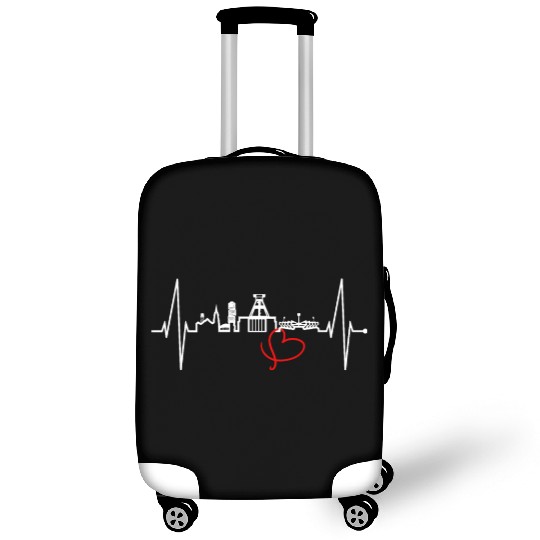 Bochum Skyline Heartbeat Ruhrpott Germany Lover Luggage Covers