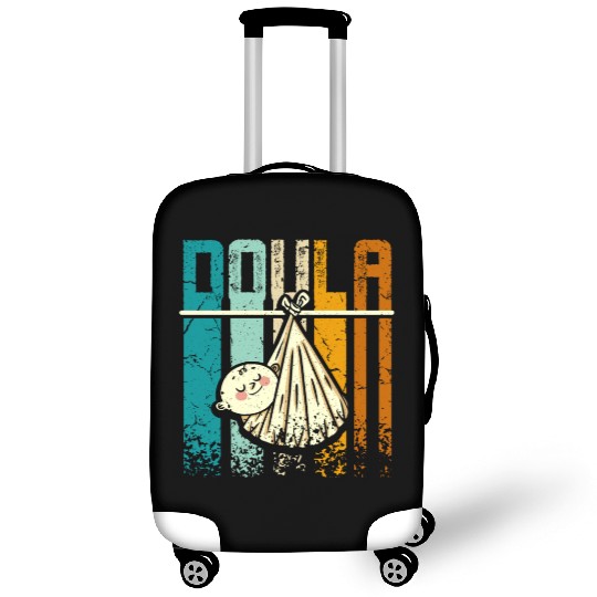 Retro Vintage Doula Luggage Covers