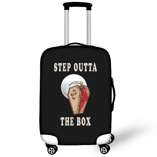 Grim Reaper with Moon Rise Step Outta The Box Luggage Covers