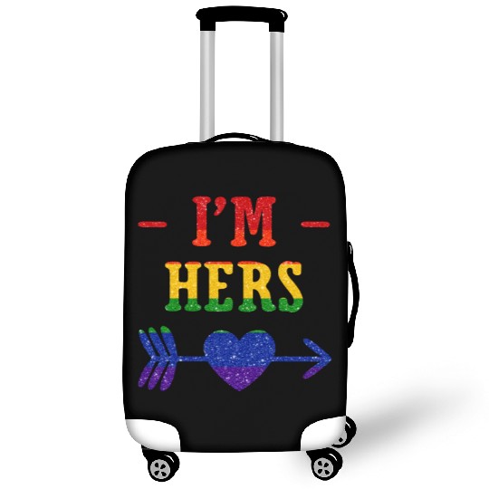I'm Hers Lesbian Couple Matching Luggage Covers