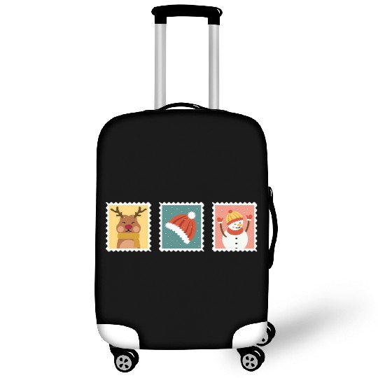 Christmas Stamp Postal Worker Gift Luggage Covers