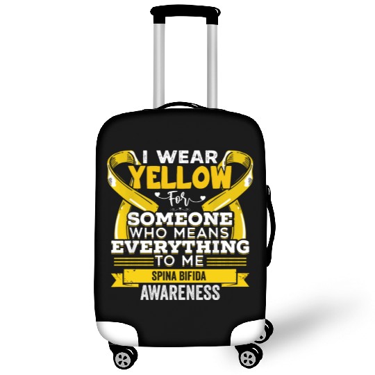 I Wear Yellow For Someone Spina Bifida Awareness Luggage Covers